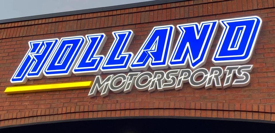Holland Motorsports: Illuminated channel letters