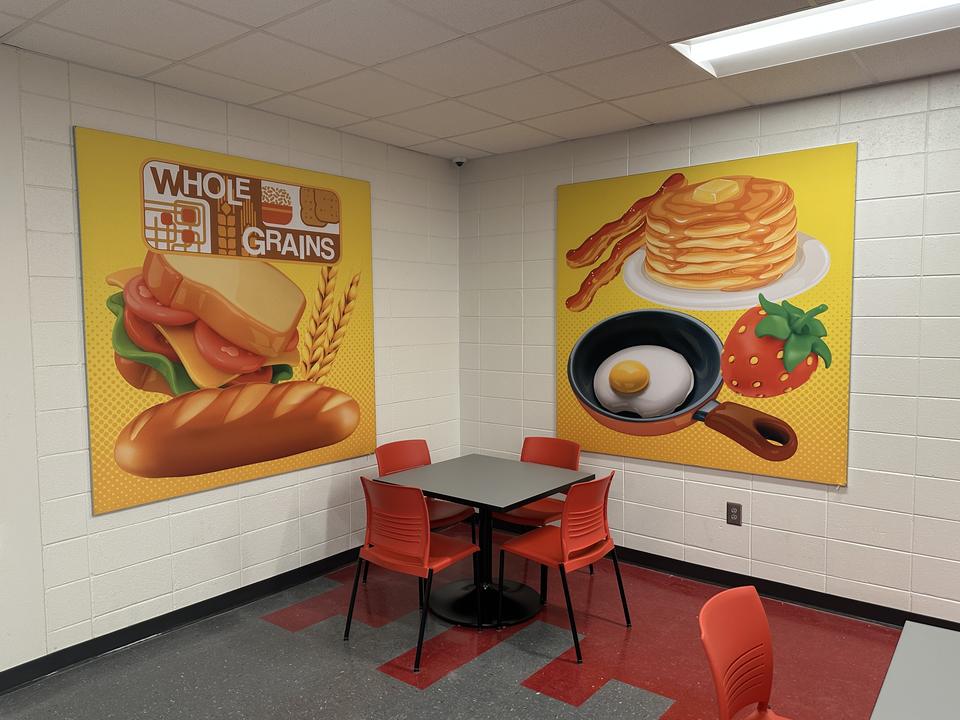 Interior graphics: Printed wall graphics